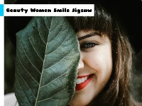 Beauty women smile jigsaw