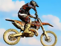 Dirtbike racing stunts