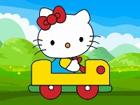 Hello kitty car jigsaw