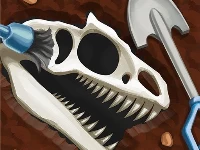 Dinosaur bone digging game