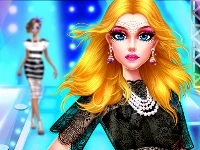 Supermodel makeover glam dress up make up