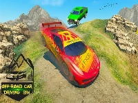 Water slide car stunts racer