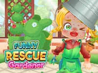 Funny rescue gardener