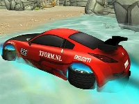 Incredible water surfing : car racing game 3d