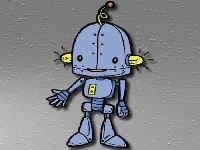 Cartoon robot jigsaw