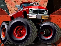 Crazy monster trucks puzzle