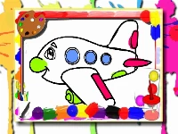 Airplane coloring book