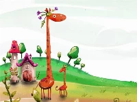 Cartoon giraffe puzzle