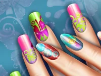 Floral realife manicure