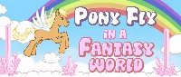 Pony fly in a fantasy world