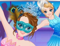 Ice skater princess dressup