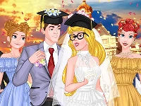 Princess college campus wedding