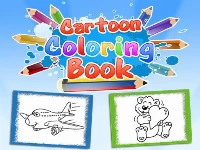 Cartoon coloring book game