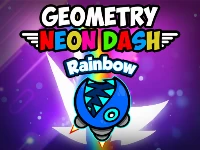 Geometry neon dash rainbow