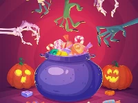 Cute halloween monsters memory