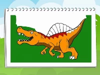 Coloring book dinosaurs