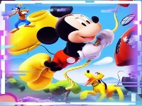 Mickey mouse jigsaw puzzle slide