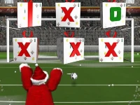 Santa kick tac toe