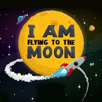 I am flying to the moon