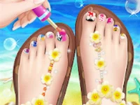 Beautiful toenail salon - pedicure game for girls