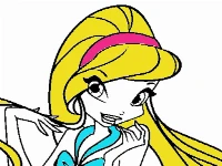 Winx coloring page game