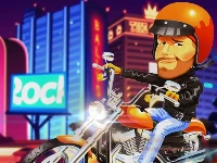 Biker stars racer