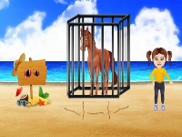 Beach horse escape