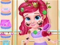 Messy little mermaid makeover-game