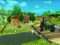 Cargo tractor farming simulation game