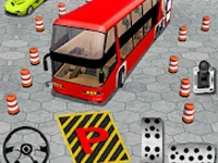 Modern bus parking - bus