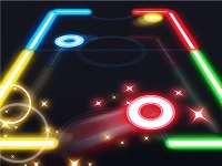 Glow air hockey