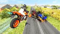 Flying motorbike driving simulator