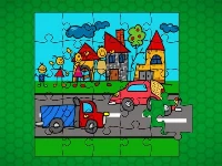 Stick family fun time jigsaw