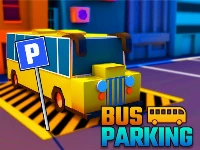 Bus parking city 3d