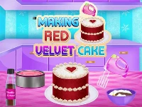 Making red velvet cake