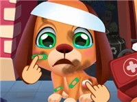 Stray puppy pet care game