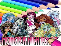 Coloring book for monster high