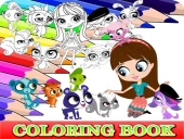 Coloring book for littlest pet shop