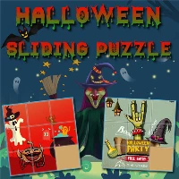 Halloween sliding puzzle