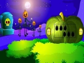 Halloween pumpkin forest escape