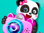 Baby panda photo studio game