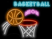 Swipe basketball neon