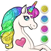 Unicorn dress up coloring book