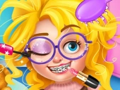 Nerdy girl makeup salon