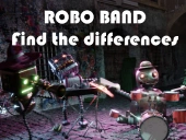 Robot band - find the differences