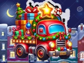 Christmas truck run: festive endless racing fun