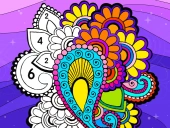 Color fan color by number