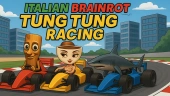 Italian brainrot tung tung racing