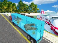 Sea animal transport truck