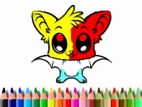 Cute bat coloring book